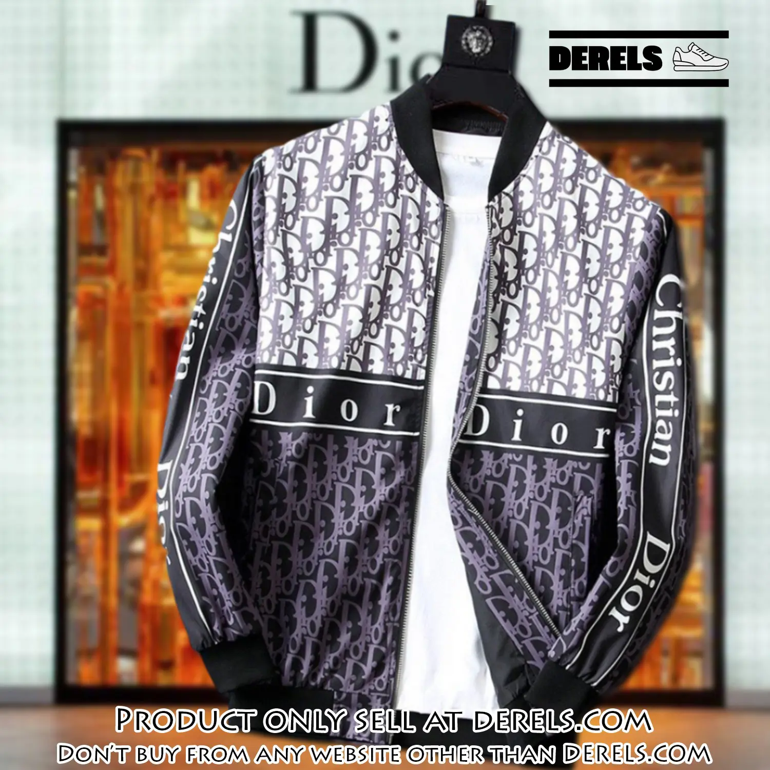 Dior luxury brand varsity zipper jacket vst1067 dr3327851